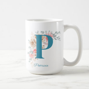 Gepersonaliseerde koffie Mok Letter P