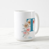 Gepersonaliseerde koffie Mok letter T (Voorkant rechts)