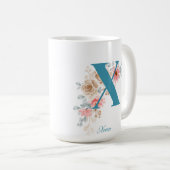 Gepersonaliseerde koffie Mok Letter X (Voorkant rechts)