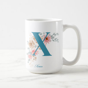 Gepersonaliseerde koffie Mok Letter X
