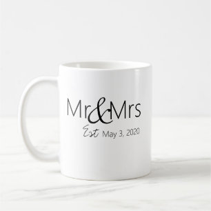 Gepersonaliseerde koffie-mok "Mr & Mrs." Koffiemok