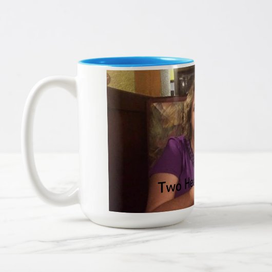 Gepersonaliseerde koffie-mok, twee tonnen, 15 oz tweekleurige koffiemok (Links)