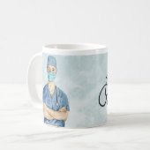Gepersonaliseerde koffie-Mok voor mannelijke verpl Koffiemok (Voorkant links)