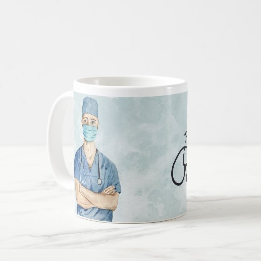 Gepersonaliseerde koffie-Mok voor mannelijke verpl Koffiemok (Voorkant links)