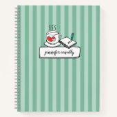 Gepersonaliseerde koffie / thee & notities Mint Gr Notitieboek (Voorkant)