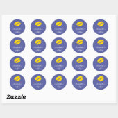 Gepersonaliseerde koffiebonen ronde sticker (Vel)