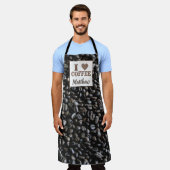 Gepersonaliseerde koffiebonen voor de keuken van A Schort (Gedragen)