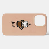 Gepersonaliseerde koffiekop met hartschuim Case-Mate iPhone case (Achterkant (horizontaal))