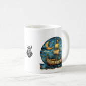 Gepersonaliseerde koffiemok met Vikingschip (Voorkant rechts)