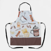 Gepersonaliseerde koffiepauze schort (Voorkant)