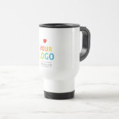 Gepersonaliseerde koffietumbler | Uw zakelijke Log Reisbeker (Voorkant rechts)