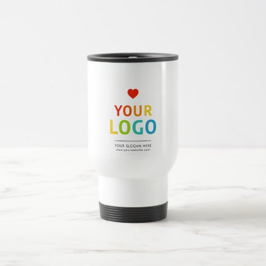 Gepersonaliseerde koffietumbler | Uw zakelijke Log Reisbeker (Center)