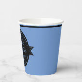 Gepersonaliseerde koffiewinkel logo Papierkop Papieren Bekers (Links)