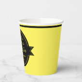 Gepersonaliseerde koffiewinkel logo Papierkop Papieren Bekers (Links)