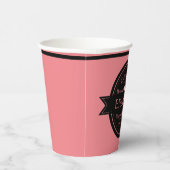 Gepersonaliseerde koffiewinkel logo Papierkop Papieren Bekers (Rechts)