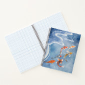 Gepersonaliseerde Koi Vis Spiraal Notebook Notitieboek (Binnen)
