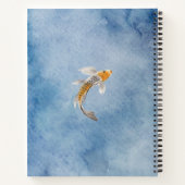 Gepersonaliseerde Koi Vis Spiraal Notebook Notitieboek (Achterkant)