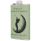 Gepersonaliseerde kolf | Vrijgezellengolfweekend Heupfles (Links)