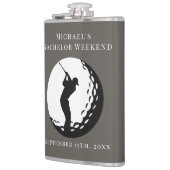 Gepersonaliseerde kolf | Vrijgezellengolfweekend Heupfles (Links)