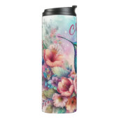 Gepersonaliseerde kolibrie thermische tumbler thermosbeker (Gedraaid links)