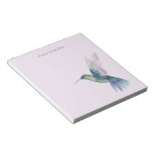 Gepersonaliseerde kolibrie Waterverf Notitieblok (Schuin)