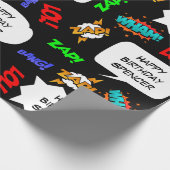 Gepersonaliseerde komische verjaardag cadeaupapier (Hoek)