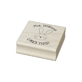 Gepersonaliseerde konijn leraar lof rubberstempel (Stempel)