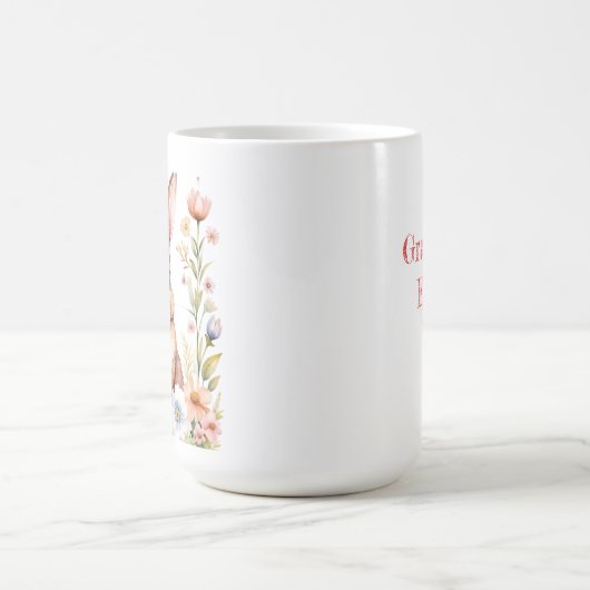 Gepersonaliseerde  Konijn Oma's Pasen Mok (Center)