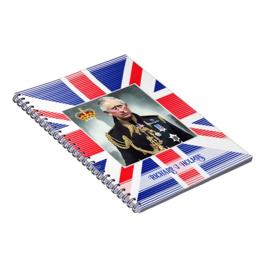 Gepersonaliseerde koning Charles III Notitieboek (Rechterzijde)