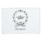 gepersonaliseerde Koning en Koninginnekronen Kussensloop (Voorkant-Rechts)