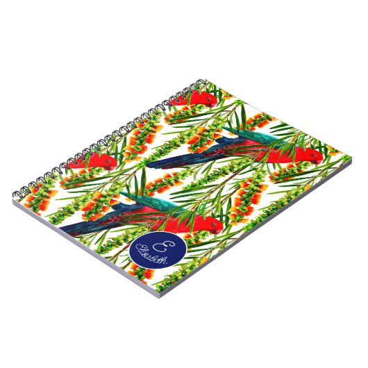 Gepersonaliseerde koning Parrot Notitieboek (Linkerzijde)