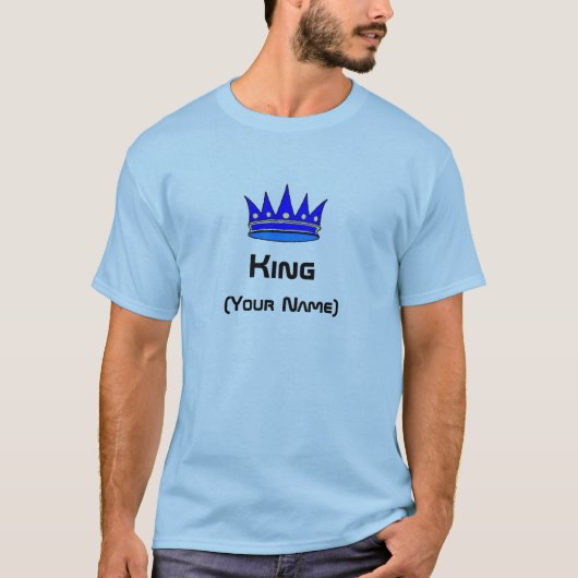 Gepersonaliseerde Koning Shirt kroon (Voorkant)