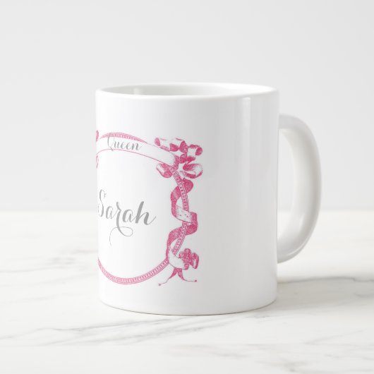 Gepersonaliseerde koningin-Mok Grote Koffiekop (Voorkant rechts)