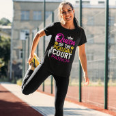 Gepersonaliseerde koningin van de Pickleball Court T-shirt