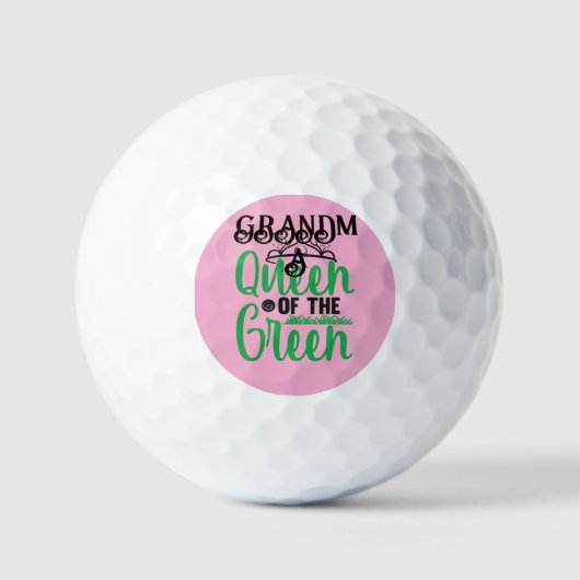 Gepersonaliseerde Koningin van het Groen Golfballen (Voorkant)