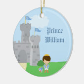 Gepersonaliseerde koninklijke koninklijke versieri keramisch ornament (Links)