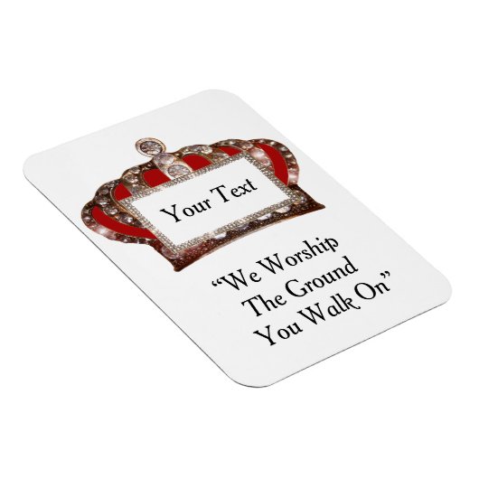 Gepersonaliseerde koninklijke kroon magneet (Rechterzijde)