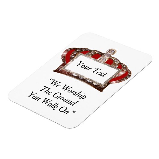 Gepersonaliseerde koninklijke kroon magneet (Linkerzijde)