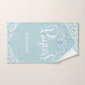 Gepersonaliseerde koninklijke prinses bad handdoek (Handdoek)