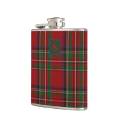 Gepersonaliseerde Koninklijke Stewart Tartan geeft Heupfles (Links)