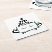 Gepersonaliseerde Koninklijke Tiara Kartonnen Onderzetters (Schuin)