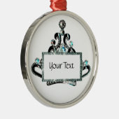 Gepersonaliseerde Koninklijke Tiara Metalen Ornament (Rechts)