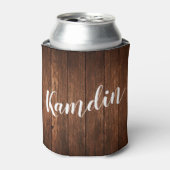 Gepersonaliseerde Koozie kan houder schuur hout la (Blikje Voorkant)