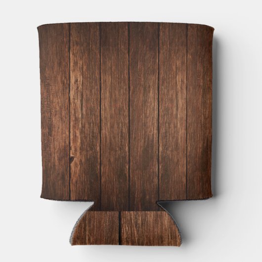 Gepersonaliseerde Koozie kan houder schuur hout la (Achterkant)