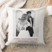 Gepersonaliseerde koppelnamen & jaar - Elegante fo Kussen (Deken)