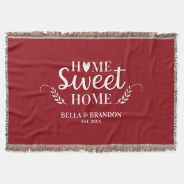 Gepersonaliseerde koppels bruiloft gooien deken