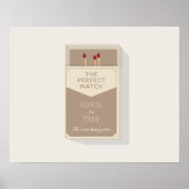 Gepersonaliseerde koppels De perfecte match lucife Poster (Voorkant)