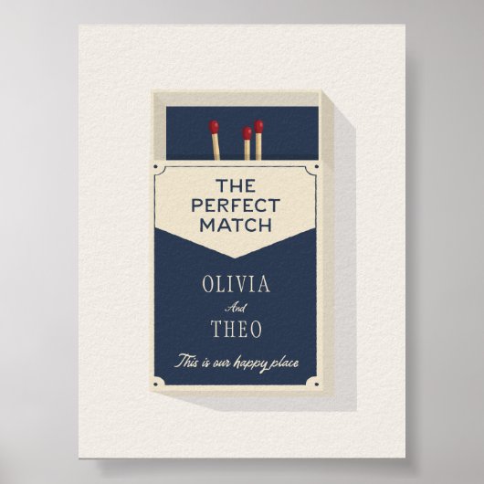 Gepersonaliseerde koppels De perfecte match lucife Poster (Voorkant)