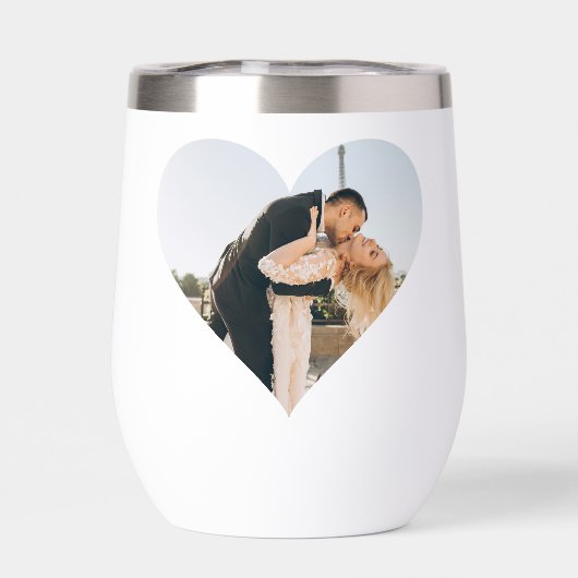 Gepersonaliseerde koppels Hart Foto Tekst Trouwen (Achterkant)