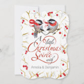 Gepersonaliseerde koppels Kerstvakantie feestje Kaart (Voorkant)